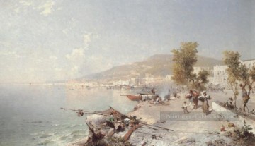 Vietri Sul Mare Regard vers les paysages de Salerne Franz Richard Unterberger Peinture à l'huile